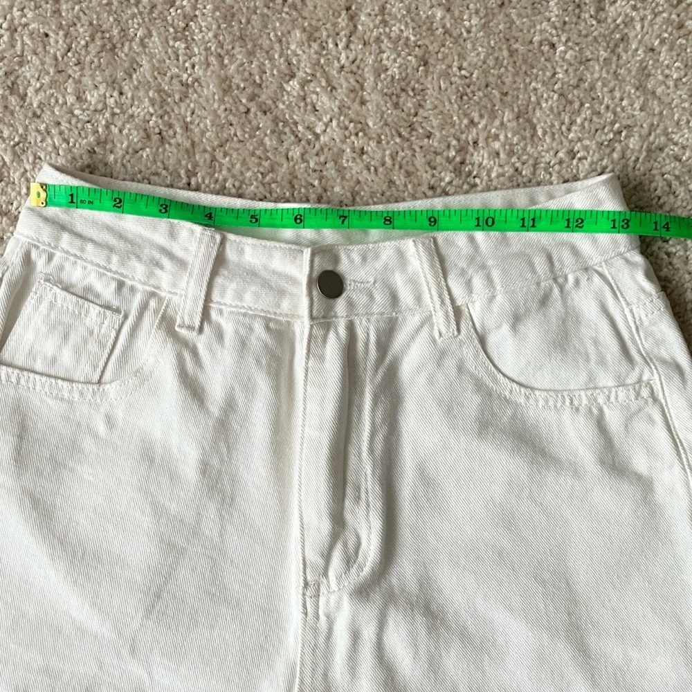 Shein | White Denim Women's Shorts - Picture 2 of 8